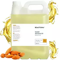 BEAUTIONA sweet almond oil, natūralus saldžiųjų migdolų aliejus 5000 ml