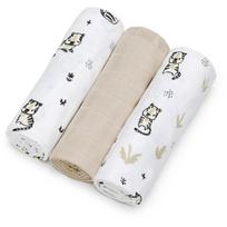 T-TOMI TETRA Cloth Diapers HIGH QUALITY medžiaginės sauskelnės Tigers70x70 cm 3 vnt.