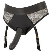 You2Toys - strap-on dildo su kelnaitėmis - juodas