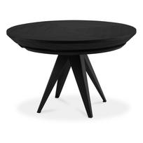 Apvalios formos prailginamas valgomojo stalas su papildomu stalviršiu su juodu stalviršiu ø 120 cm Magnus – Windsor & Co Sofas