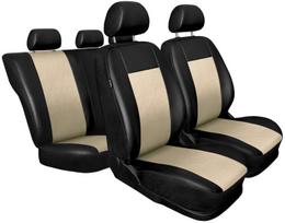 Odiniai automobilių sėdynių užvalkalai COMFORT smėlio spalvos, AutoDekor