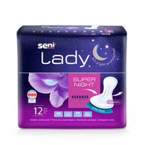 SENI LADY SUPER NIGHT, įklotai, 12 vnt.
