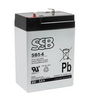 Akumuliatorius (AGM) SSB SB (5Ah, 6V, F1, VRLA)