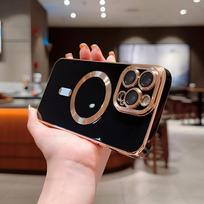 Luxury For Magsafe Phone Cases For iPhone 11 12 13 14 15 Pro Max Case Magnetic Wireless Charge Back Cover For iPhone 14 15 Plus For iPhone 15
