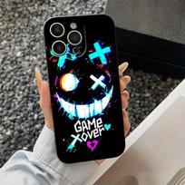 Telefono dėklas su „Game Over“ dizainu, suderinamas su iPhone modeliais IPhone X/XS
