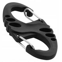 Plastikinis M-Tac S-Hook karabinas, juodas