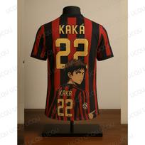 kaka #22 Anime Animacinis Marškinėlis – Negabaritinis Kvėpuojantis Futbolo Marškinėlis, Specialus Portreto Dizainas Futbolo Gerbėjų Apranga M black
