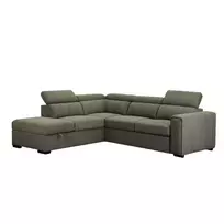 Kampinė sofa - lova ODELIA-2 LC, šviesiai žalia
