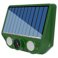 Saulės energija varomas ultragarsinis gyvūnų atbaidytojas su raudona balta mirksinčia šviesa, USB įkrovimu, gyvūnų atbaidymo prietaisas lauko vejai, sodui 1*PCS žalia