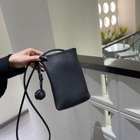 2025 Small Genuine Leather Women Crossbody Bags With Woven Ball Soft First Layer of Cowhide Mini Shoulder Bag Phone Purse Handbag juoda
