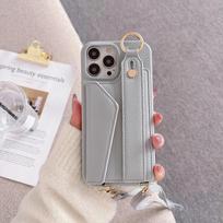Ring Crossbody Wrist Strap Wallet Leather Cover for IPhone 16 15 14 13 12 11 Pro Max Phone Case with Card Slot Holder Lanyard IPhone 13