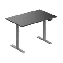 Reguliuojamo aukščio stalas Up Up Thor M, 120x75 cm, juoda/pilka