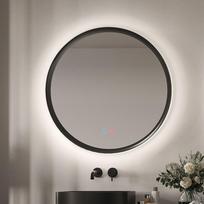 LEDIMEX Torino apvalus veidrodis su dvigubu Led apšvietimu 80cm