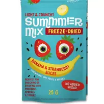 Šaltyje džiovintas bananų ir braškių mišinys SUMMER, 25 g