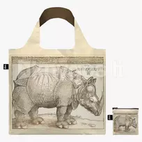 LOQI pirkinių krepšys „ALBRECHT DUERER Rhinocerus Recycled Bag“