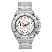 Invicta Racing Chronograph Nerūdijančio Plieno Baltas Ciferblatas Kvarcinis 47746 Vyriškas Laikrodis balta