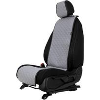 Sėdynės užvalkalas EVAtech ECO Basic, 1 vnt. - pilka / juodi kraštai / pilkos siūlės