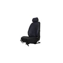Sėdynės užvalkalas EVAtech ECO PRO, 1 vnt. - juoda / juodi kraštai / mėlynos siūlės