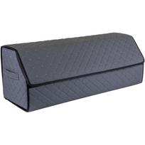 Bagažinės daiktadėžė EVAtech ECO XL 30x30x80 cm - pilka / juodi kraštai / pilkos siūlės / juodas vidus