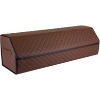 Bagažinės daiktadėžė EVAtech ECO XXL 30x30x100 cm - ruda / juodi kraštai / rudos siūlės / juodas vidus