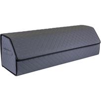Bagažinės daiktadėžė EVAtech ECO XXL 30x30x100 cm - pilka / juodi kraštai / pilkos siūlės / juodas vidus