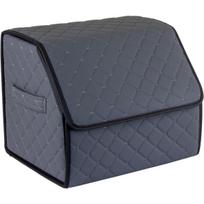 Bagažinės daiktadėžė EVAtech ECO S 30x30x35 cm - pilka / juodi kraštai / pilkos siūlės / juodas vidus
