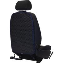 Automobilio sėdynės atlošo apsauga nuo vaikų EVAtech 68x46 cm - juoda / tamsiai mėlyni kraštai