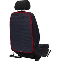 Automobilio sėdynės atlošo apsauga nuo vaikų EVAtech 68x46 cm - pilka / raudoni kraštai
