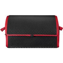 Bagažinės daiktadėžė EVAtech PRO M 32x50x30 cm - juoda / raudoni kraštai