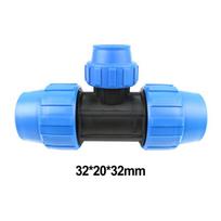 Vandens vamzdžių jungtys geriamajam vandeniui namų sodininkystei 32mm x 20mm x 32mm