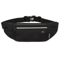 Moteriški krepšiai, Fanny Pack, Kelioninis pinigų diržas vyrams, Neperšlampamas bėgimo krepšys, skirtas kelionėms, žygiams ir treniruotėms, juodas