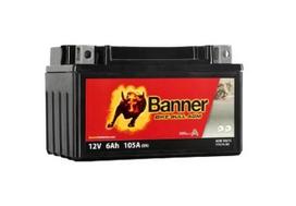 Banner 6Ah Bike Bull AGM 12V 105A akumuliatorius 150x87x95mm