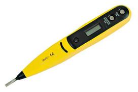 Mega Atsuktuvo testeris 5105905, 190mm, 110-250V AC/DC, LCD su AC indikatoriumi, plastikas