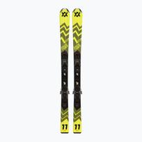 Vaikiškos kalnų slidės Völkl Racetiger Jr Yellow + Bindings 4.5 VMotion Jr 100-120 cm geltonos spalvos