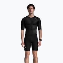 Vyriškas triatlono kombinezonas 2XU Core Sleeved black/white