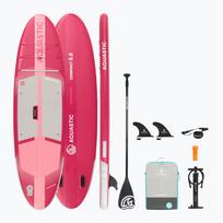 Rinkinys lenta SUP pripučiama AQUASTIC Compact 9'6" rožinė