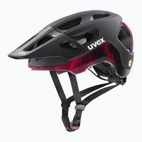 Dviračio šalmas UVEX React MIPS black/ruby red matt