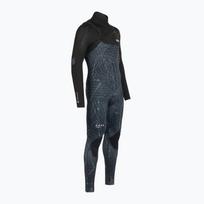 Vyriškas plaukimo kostiumas ION Seek Core 3/2 mm Front Zip distorted black