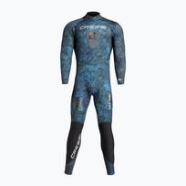 Vyriškas plaukimo hidrokostiumas Cressi Tokugawa Monopiece 3 mm camo blue