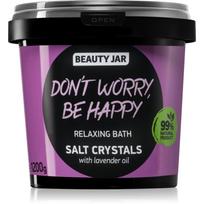 Beauty Jar Don't Worry, Be Happy atpalaiduojamoji vonios druska su levandų kvapiosiomis medžiagomis 1.2 kg