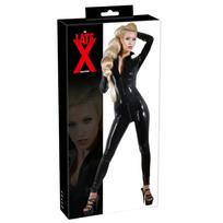 Latex ilgomis rankovėmis moteriškas kombinezonas (juodas) - XL