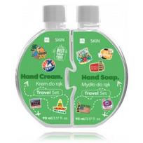 HiSkin Travel Set Puzzle rinkinys rankoms (90 ml. rankų muilas + 90 ml. rankų kremas) - Rinkinys