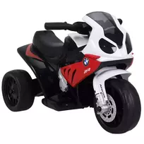 HOMCOM BMW S1000RR licencijuotas elektrinis triratis vaikams su akumuliatoriumi, vaikiška transporto priemonė, plienas, raudona, 66x37x44 cm