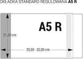 Aplankalai sąsiuviniams Biurfol, A5, spalvotais kraštais, reguliuojami, 25 vnt, 30651