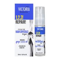Victoria Beauty 1,2,3! Repair! Blizgesio suteikiantis serumas sausiems, pažeistiems plaukams, 30ml