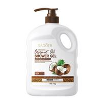 Coconut oil moisturizing body wash, large capacity body wash for family use. 1kg white
