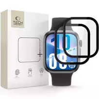 Tech-Protect Glass Flex+ 2-pack hibridinis stiklas skirtas Huawei Watch Fit 3 / 4 – juodos spalvos