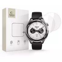 Tech-Protect Glass Fit+ 2-pack apsauginis stiklas skirtas Xiaomi Watch S4 – skaidrus