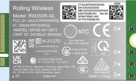 HEWLETT-PACKARD HP 4G LTE Modem m.2 WWAN Cat 19 Mobile Broadband Cellular (compatible with WWAN-ready EliteBook 8 X - G1i G1a - 13 14 16, Flip, ZBook 8 X Fury - G1i G1a - 14 16 18)
