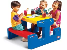 "Little tikes" didžiulis pikniko stalas Stalas mėlynas